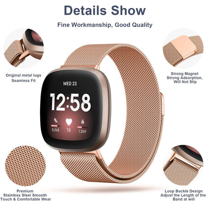 Milanese Strap for Fitbit Versa 4