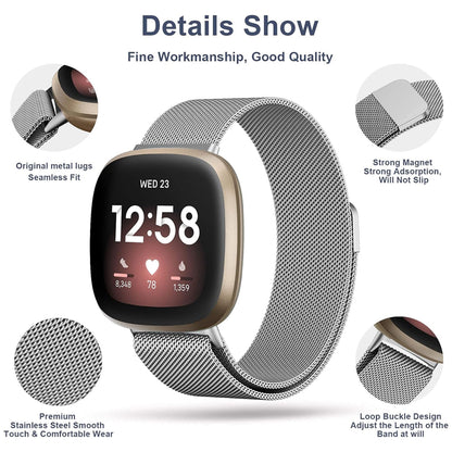 Milanese Strap for Fitbit Versa 4
