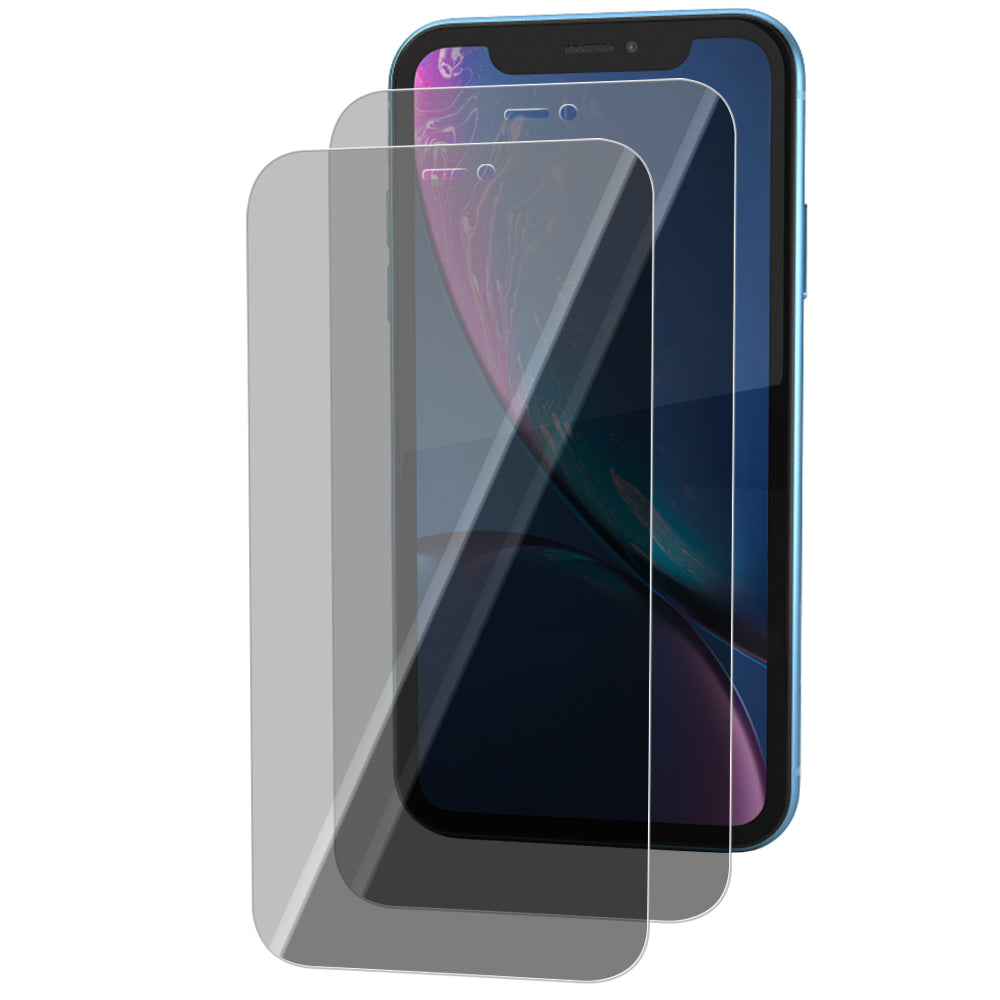 iPhone XR Tempered Glass Screen Protector [2-Pack] with Easy Alignment Frame – Privacy, Premium by SwiftShield