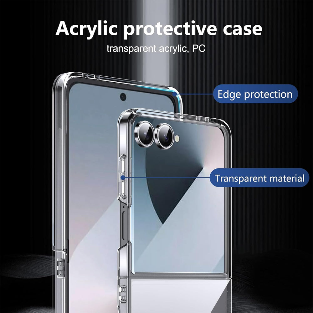 Clear Thin PC Protection Case for Samsung Galaxy Z Flip 7