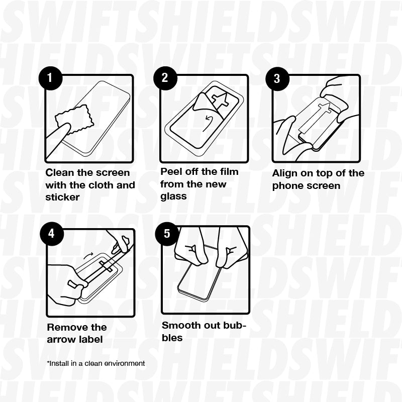 iPhone 17 Tempered Glass Screen Protector [2-Pack] with Easy Alignment Frame – Clear, Premium by SwiftShield