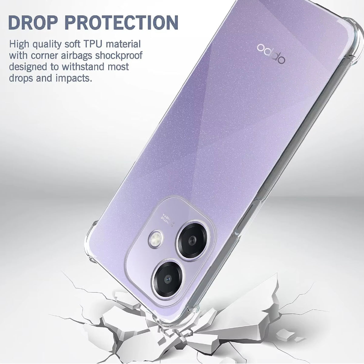 Bumper Clear Case for OPPO Reno 13 F 5G