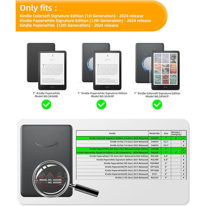 Flip Magnetic Case for Kindle Paperwhite 12th Gen 7" (2024)