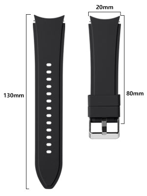 Classic No Gap Rubber Strap for Samsung Galaxy Watch FE