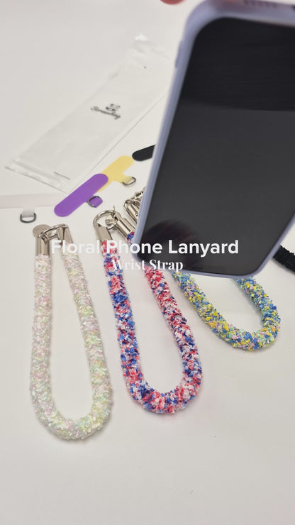 Floral Phone Lanyard Wrist Strap