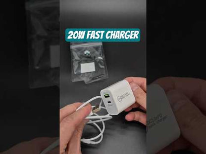 Fast Charge Wall Charger (USB-A + USB-C port)