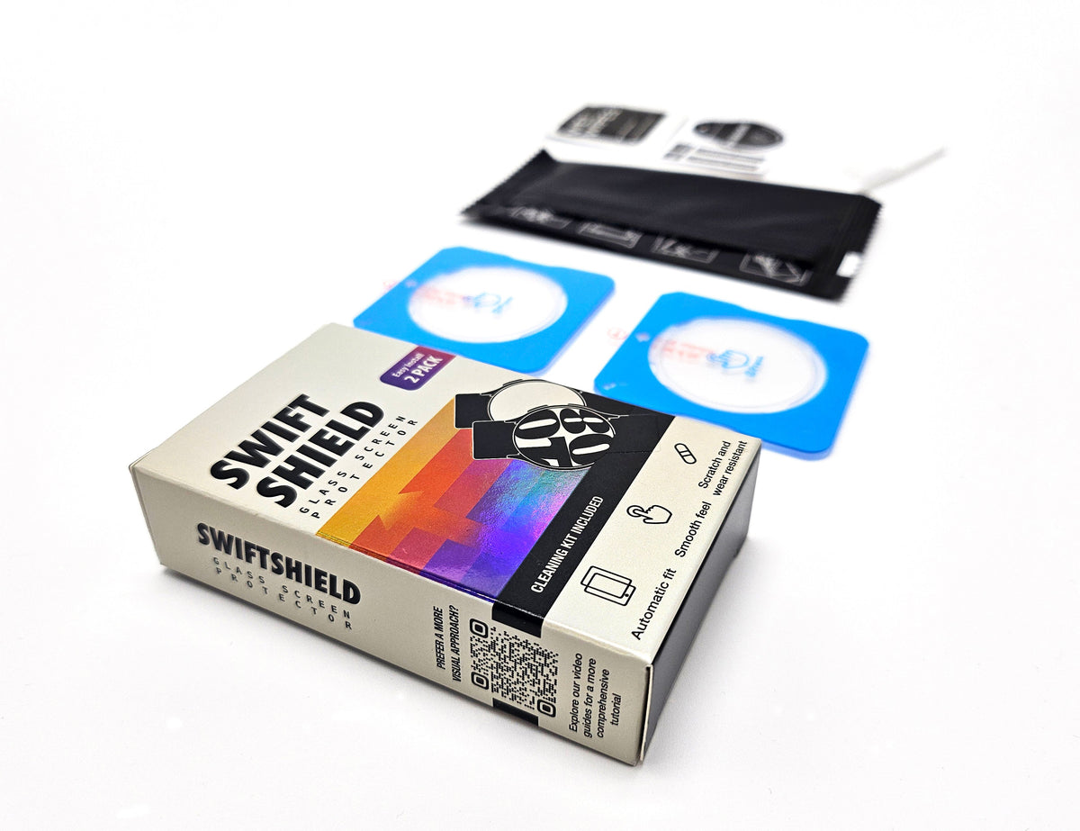 Samsung Galaxy Watch 8 Classic 46mm Glass Screen Protector Alignment Kit by SwiftShield (2 Pack - Clear)