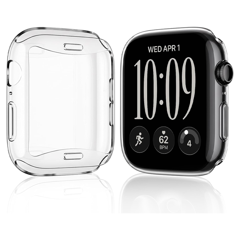TPU Clear Case Screen Protector for Apple Watch Series 12 (46mm)
