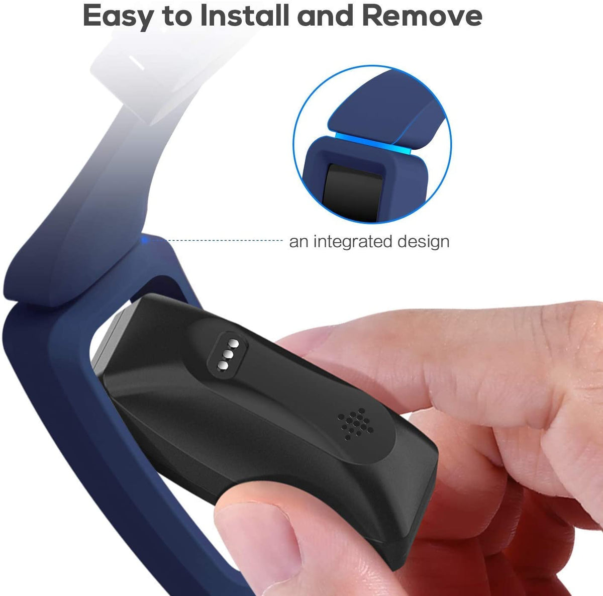 Rubber Strap / Case for Fitbit Ace 3