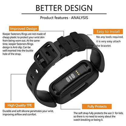Rubber Strap / Case for Fitbit Ace 3