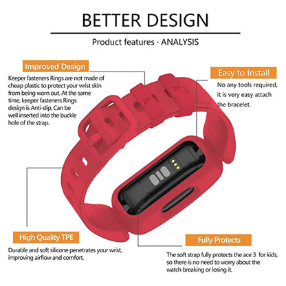 Rubber Strap / Case for Fitbit Ace 3