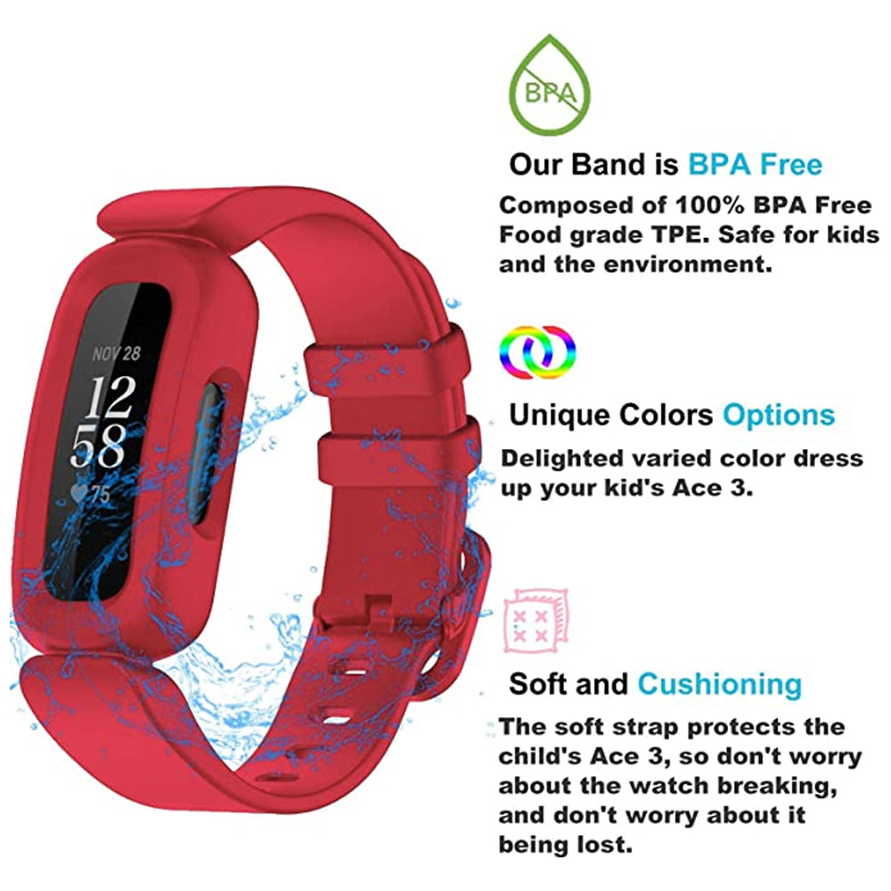 Rubber Strap / Case for Fitbit Ace 3
