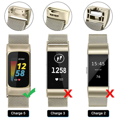 Milanese Strap for Fitbit Charge 5