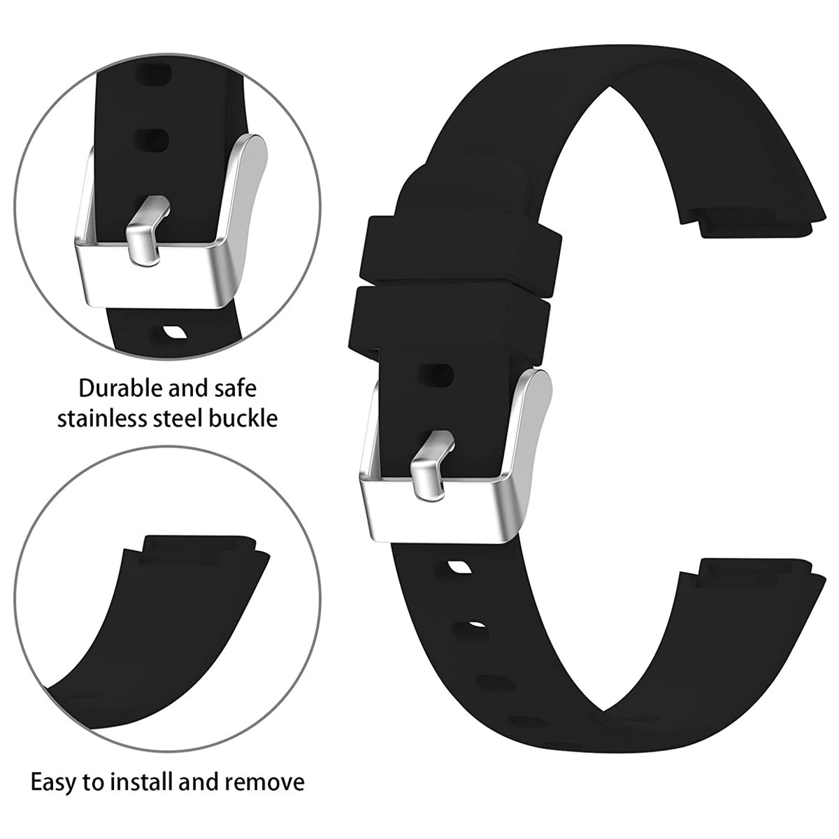 Rubber Strap for Fitbit Luxe