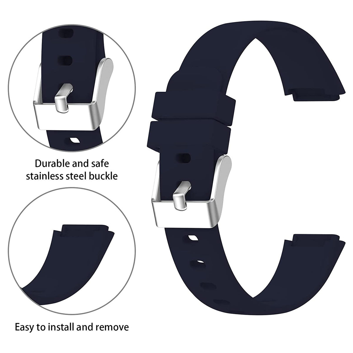 Rubber Strap for Fitbit Luxe