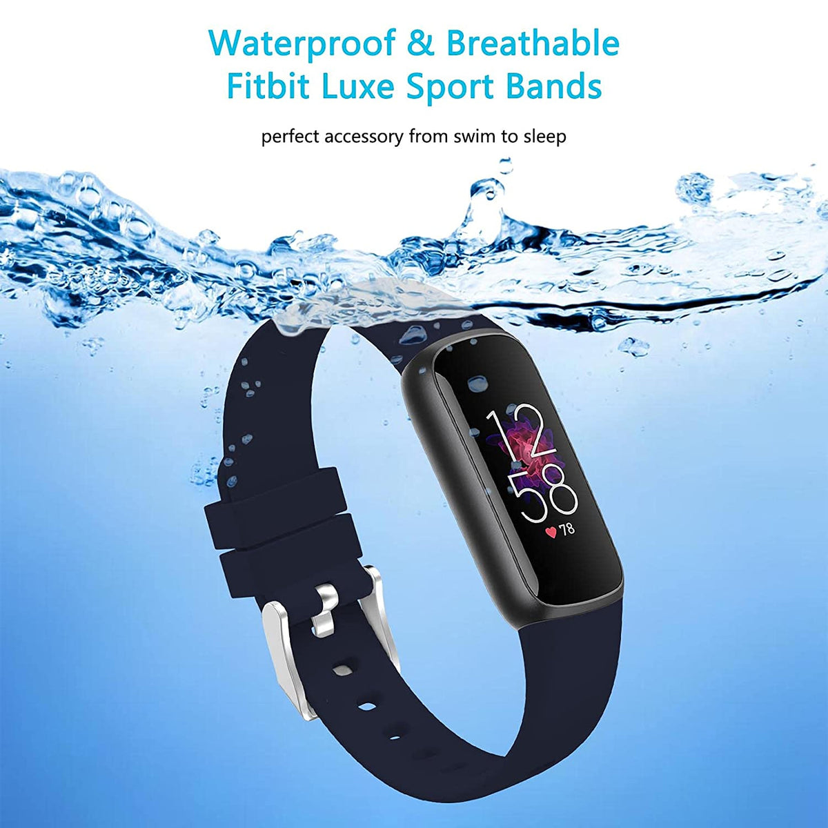 Rubber Strap for Fitbit Luxe