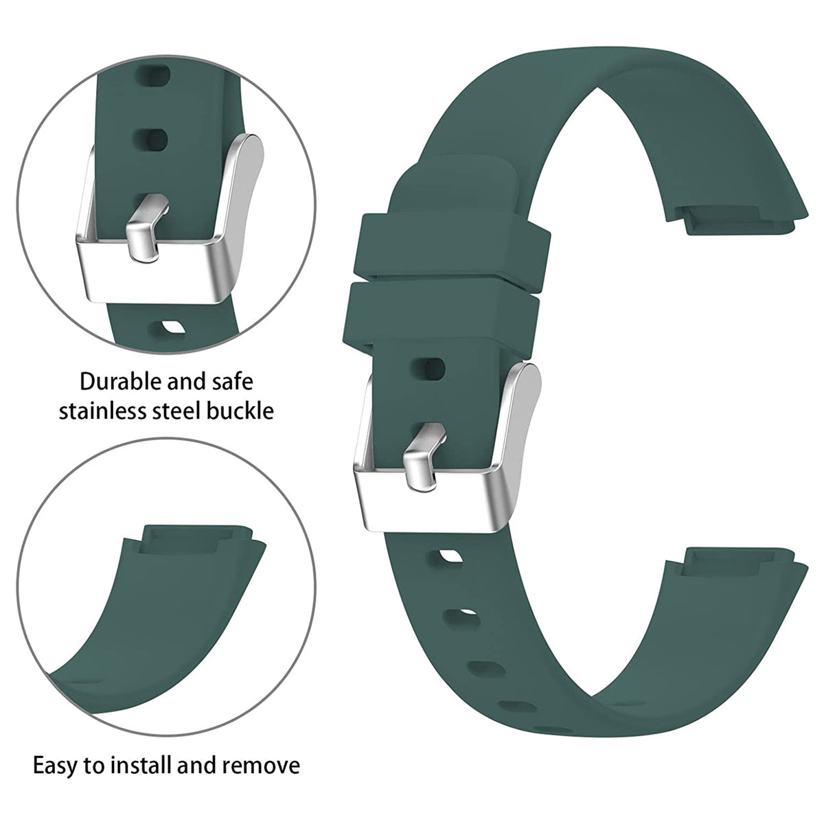 Rubber Strap for Fitbit Luxe