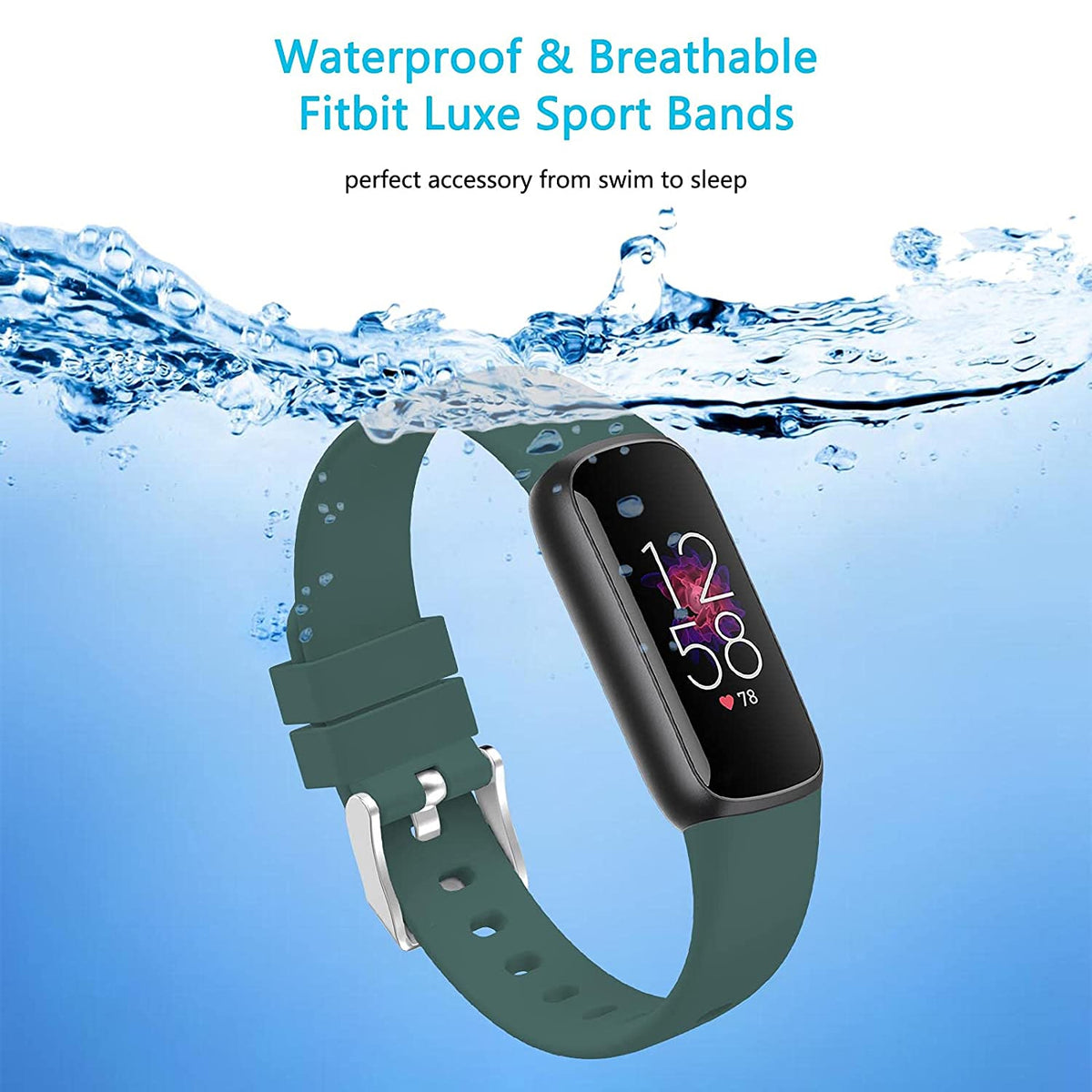 Rubber Strap for Fitbit Luxe