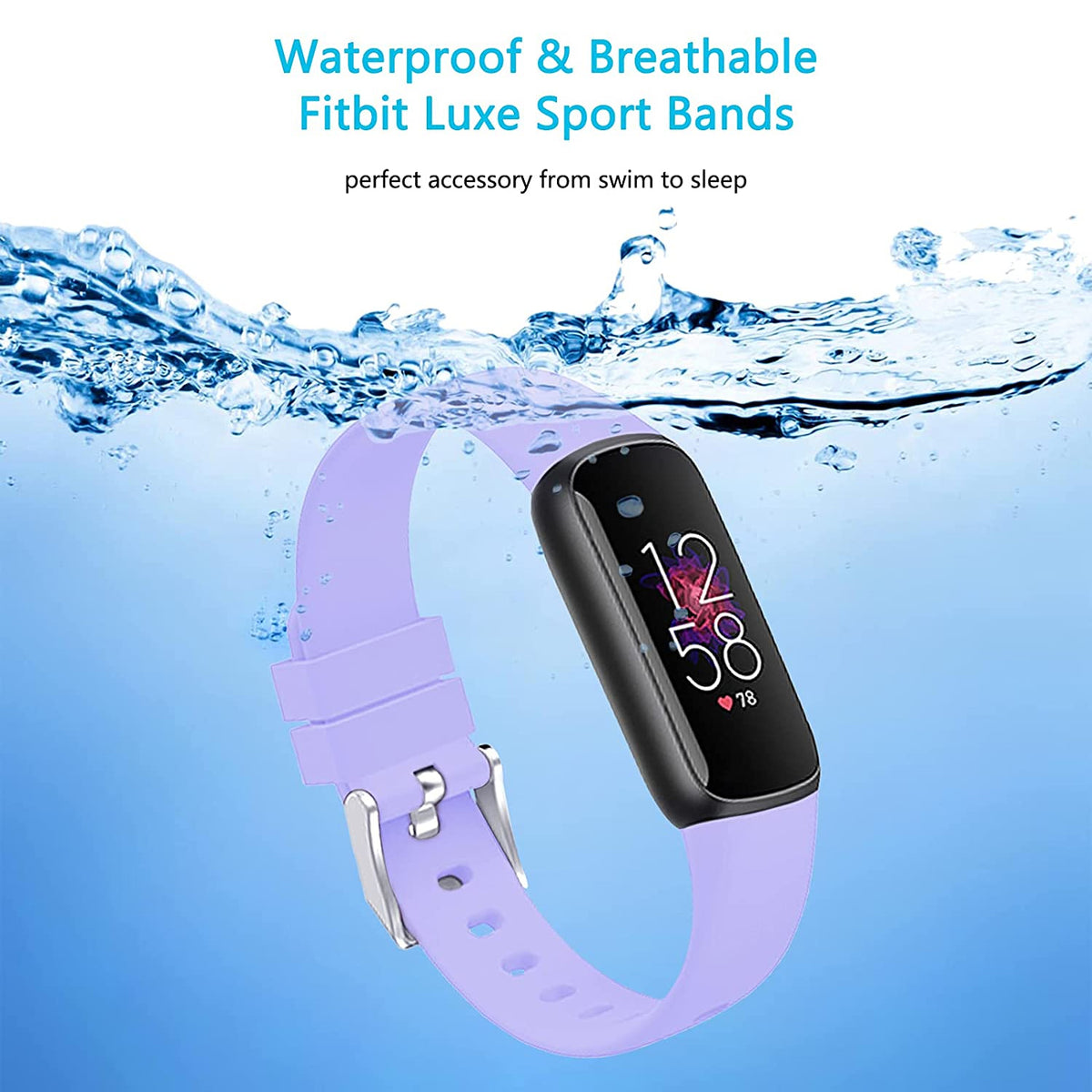 Rubber Strap for Fitbit Luxe