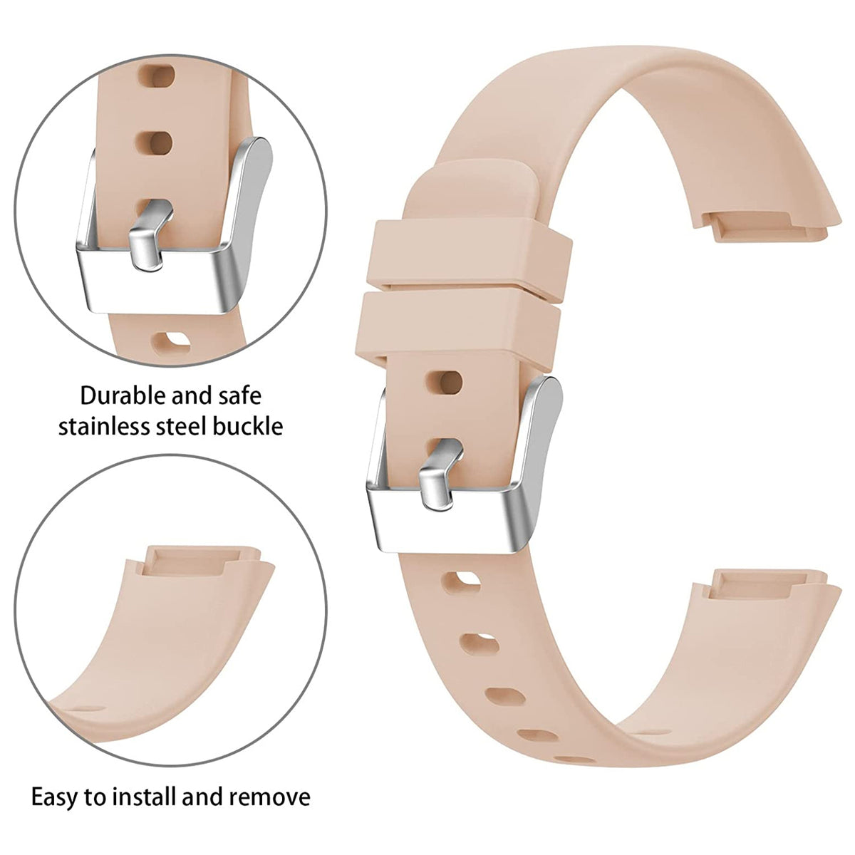 Rubber Strap for Fitbit Luxe