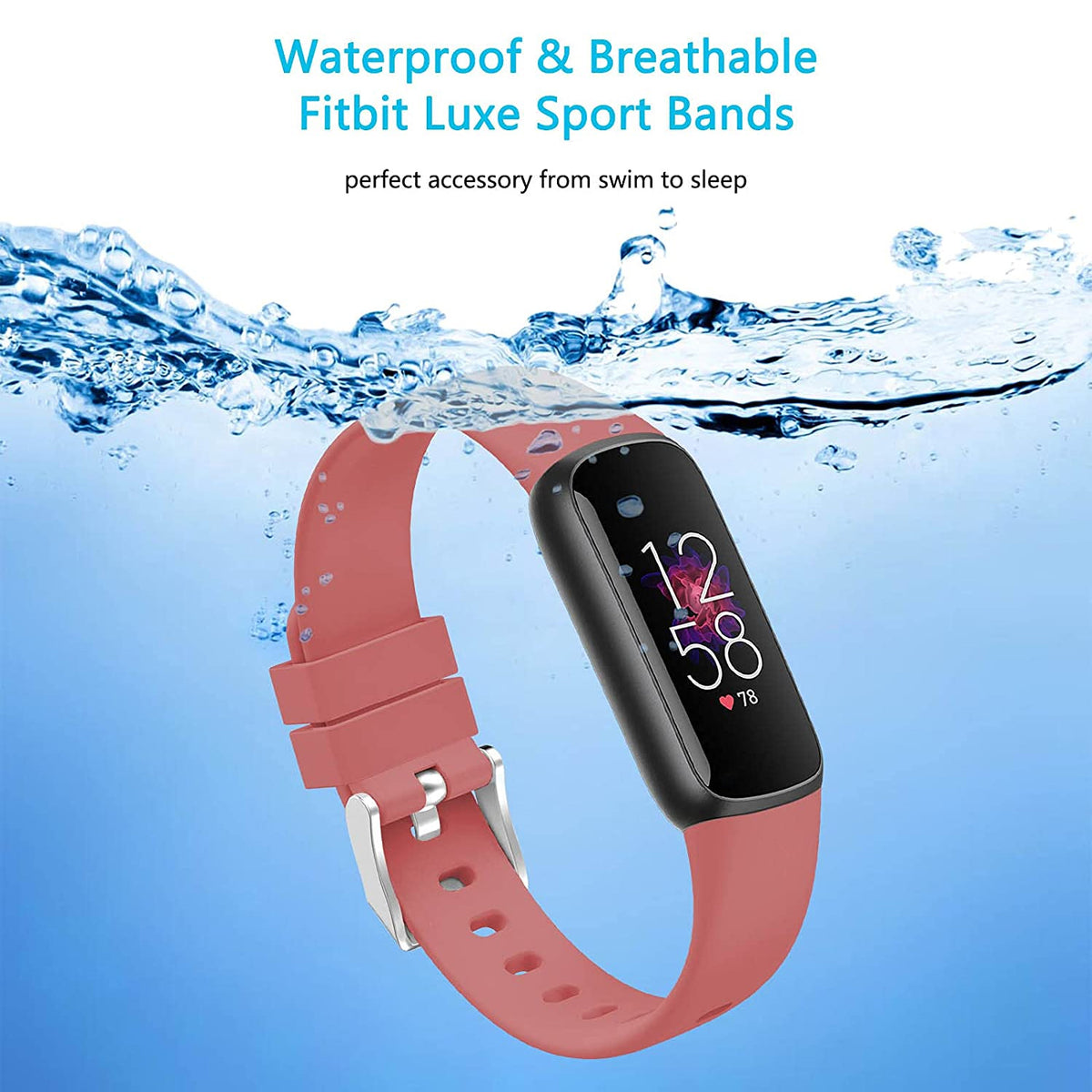 Rubber Strap for Fitbit Luxe