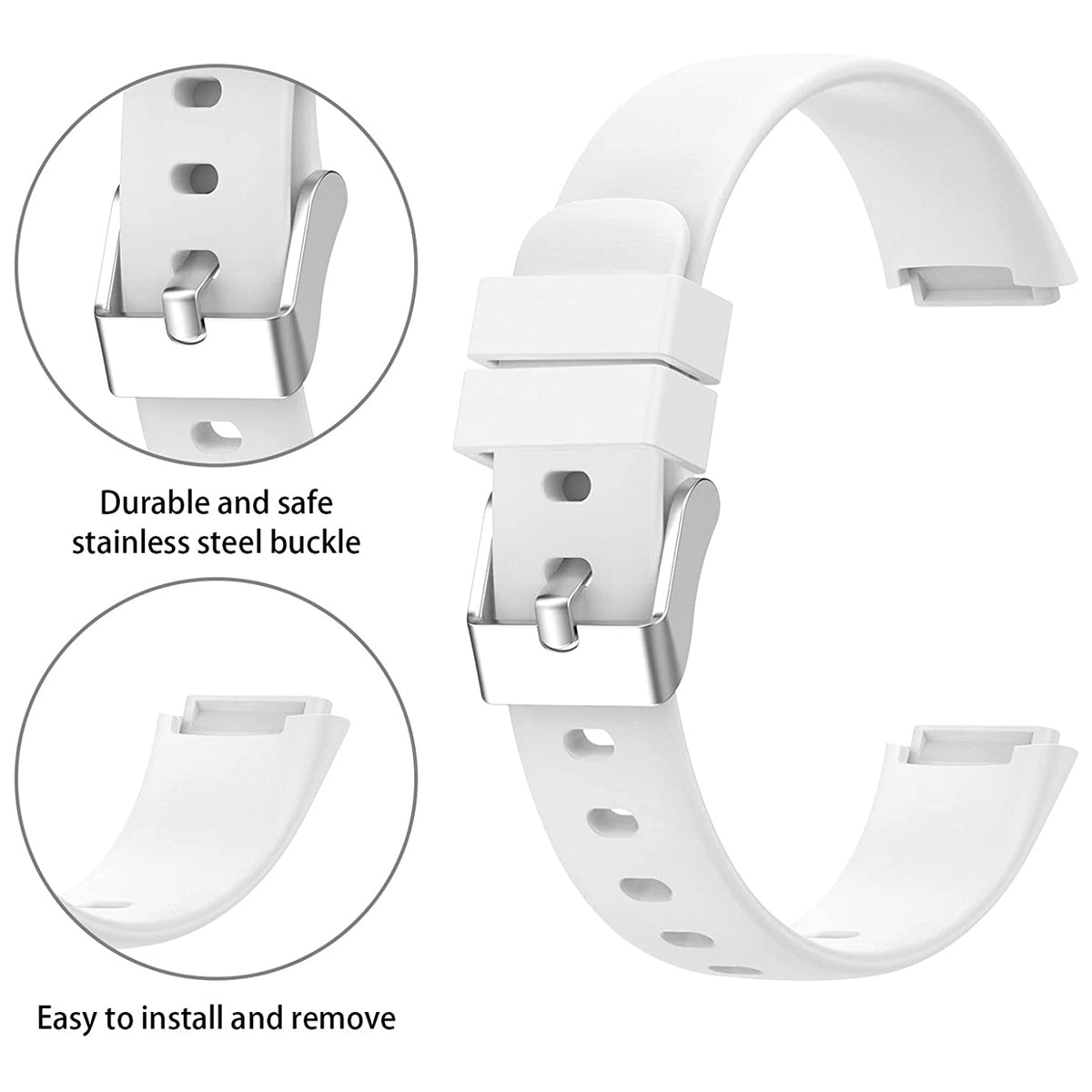 Rubber Strap for Fitbit Luxe