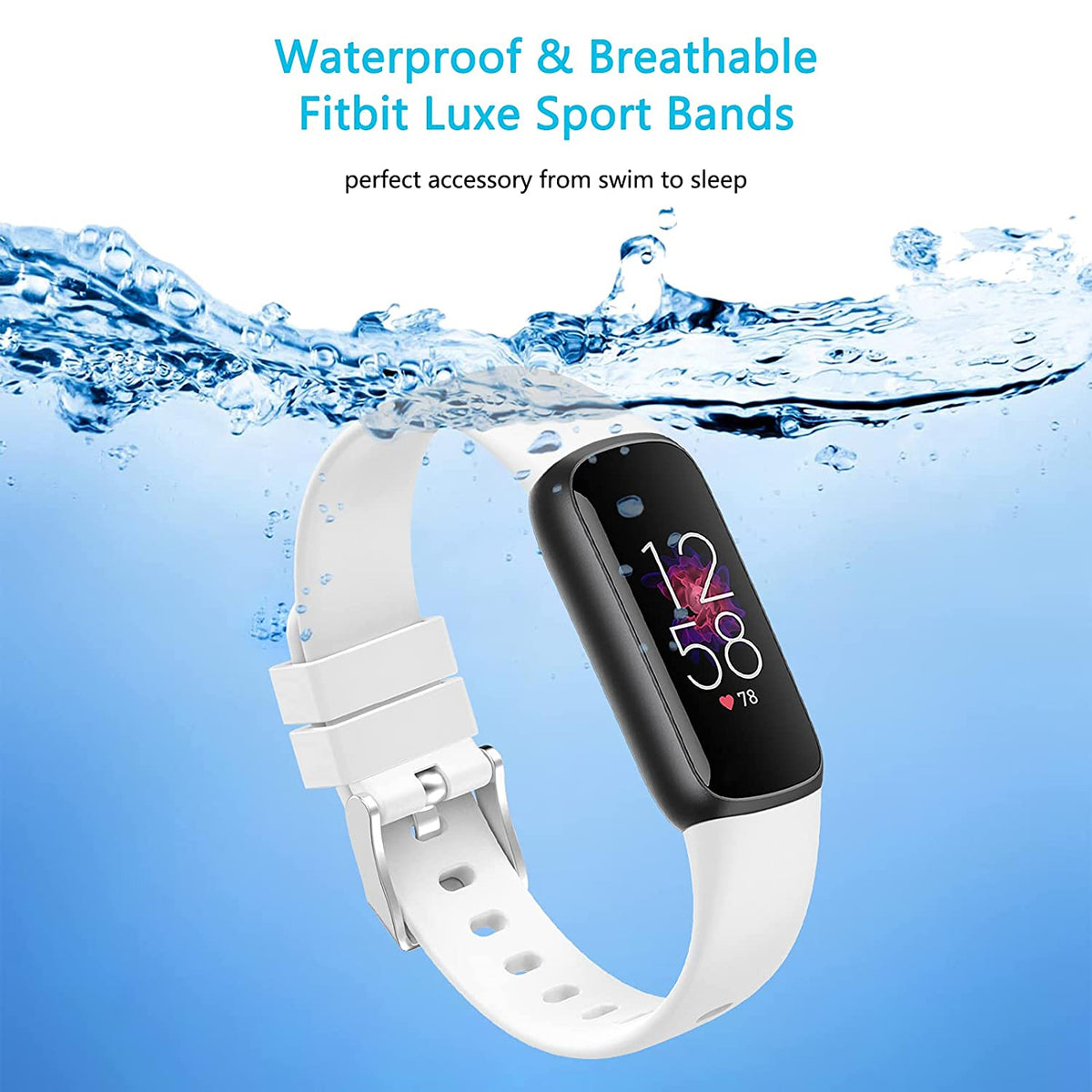 Rubber Strap for Fitbit Luxe