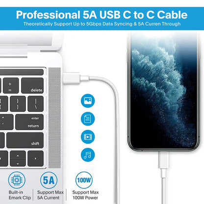 Type-C 87W Replacement Charger for Macbook Pro 15" Magsafe A1707/A1990
