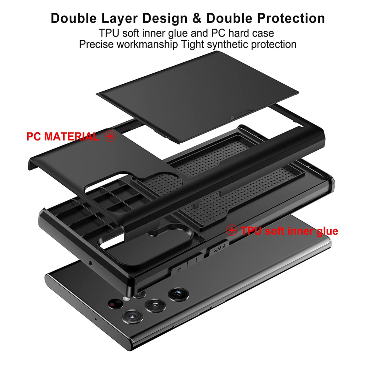 Tough Card Case for Samsung Galaxy S23 Ultra