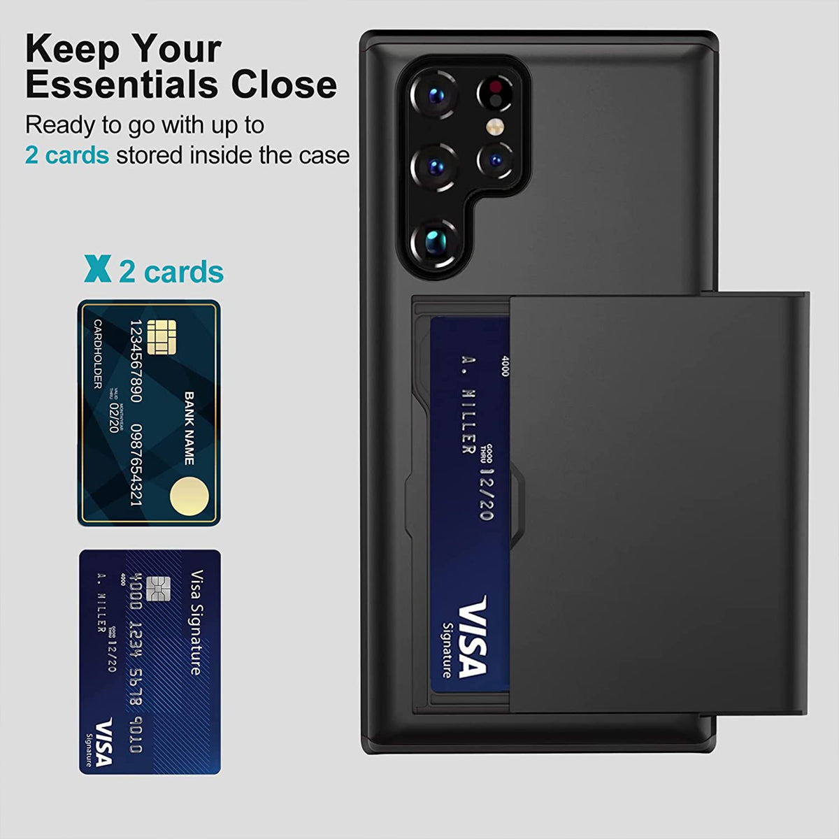 Tough Card Case for Samsung Galaxy S23 Ultra