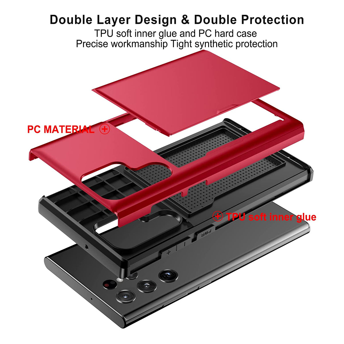 Tough Card Case for Samsung Galaxy S23 Ultra