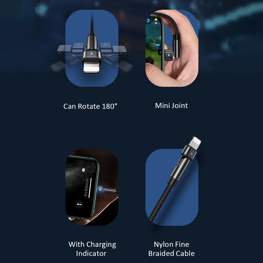 USAMS Rotatable USB Type-C Charging cable