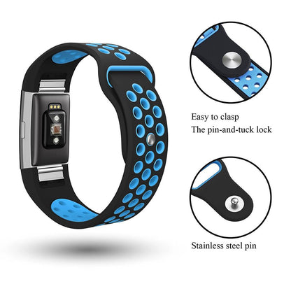 Rubber Sports Strap for Fitbit Charge 2