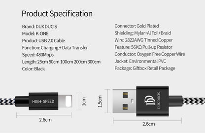 Dux Lightning cable