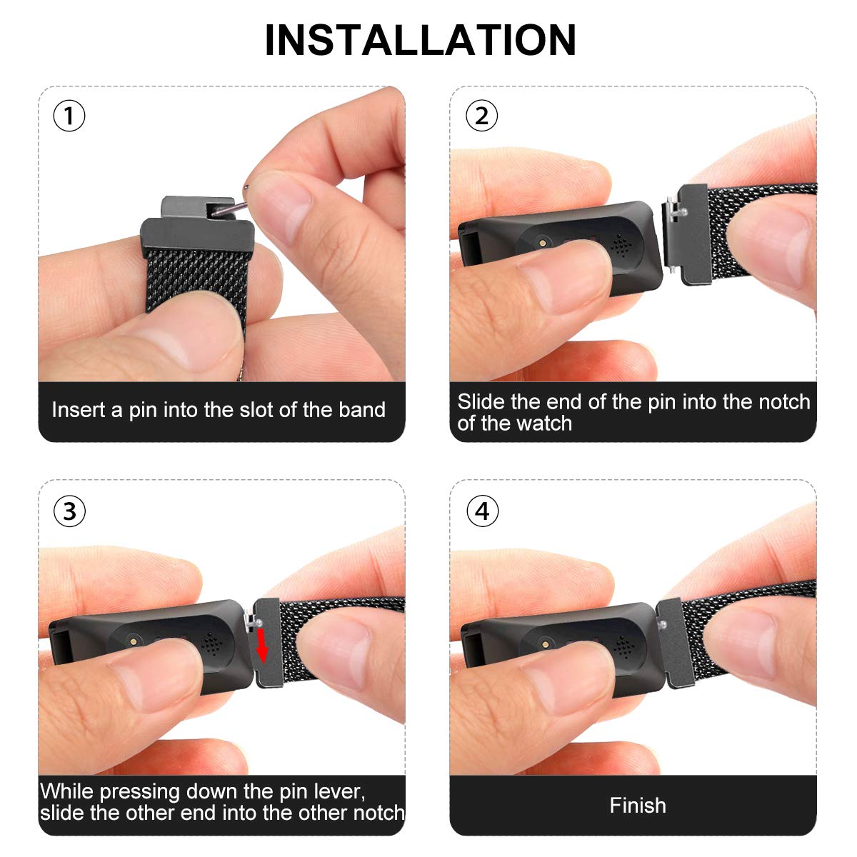 Milanese Strap for Fitbit Inspire 1 / 2